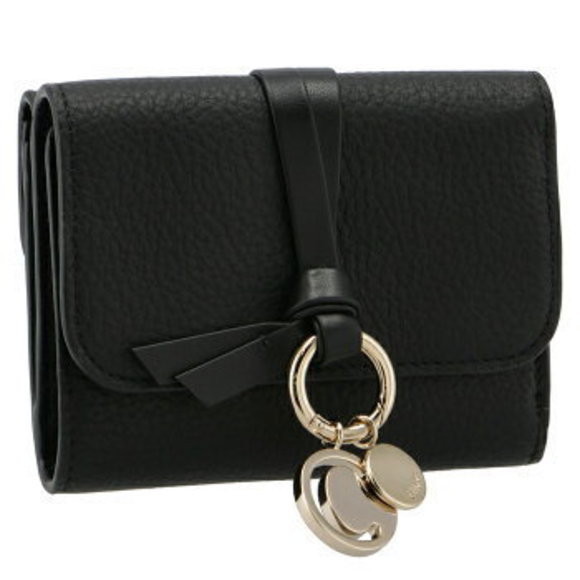 Chloe Wallet Alphabet Trifold Black - Picture 1 of 8